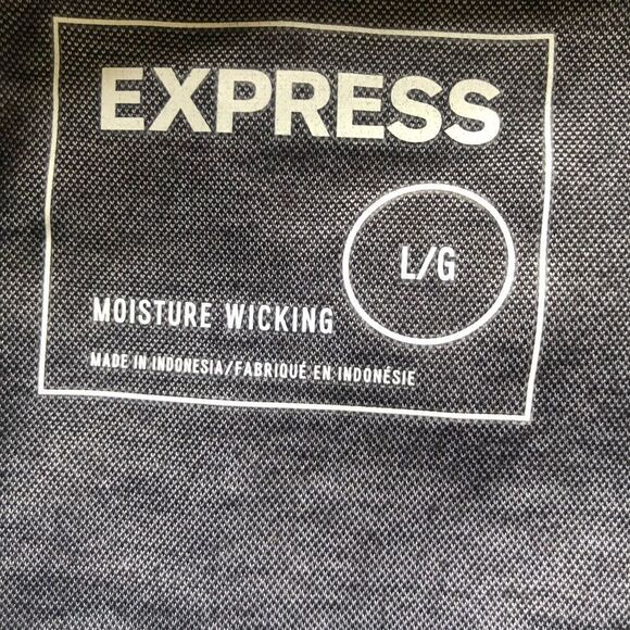 EXPRESS SHIRT, GRAY, short Sleeve Size L - Picture 5 of 5